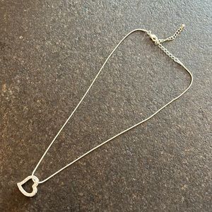 Diamond heart pendant necklace